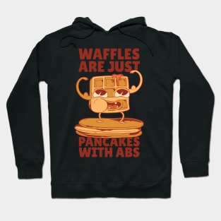 Funny waffles pancakes design Hoodie